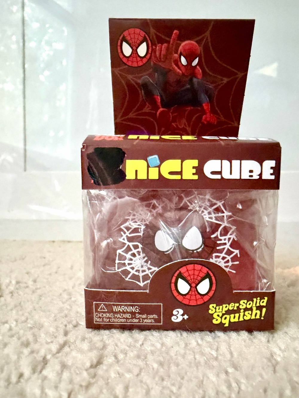 Super Solid Squish Kids Toy - Red Spider Design